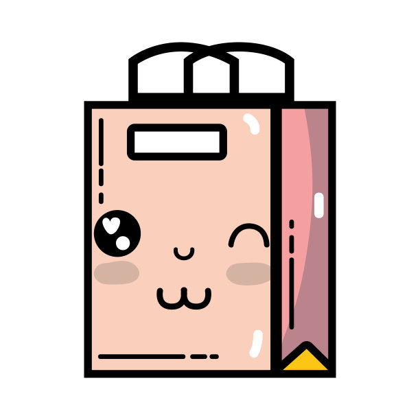 可爱可爱快乐购物袋图片下载