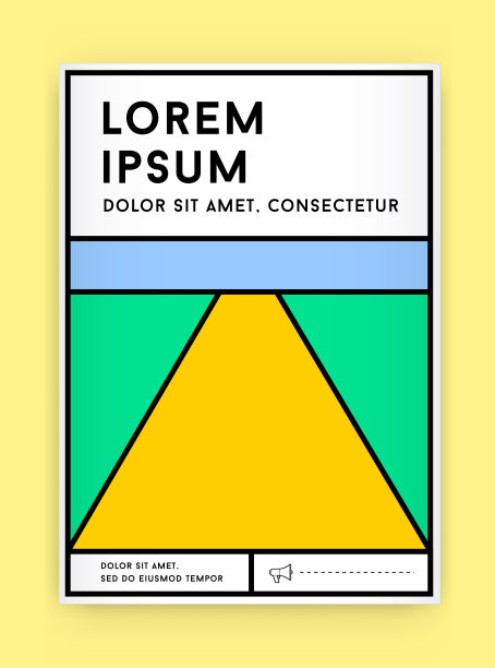 视觉识别在时尚的新胖线风格几何设计复古风格与新鲜的旧学校颜色虚构的名字和文本图片下载