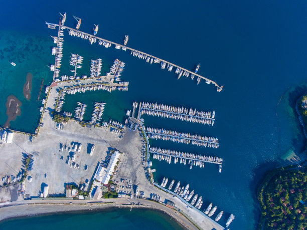 土耳其码头及周边地区高角度景观图片下载