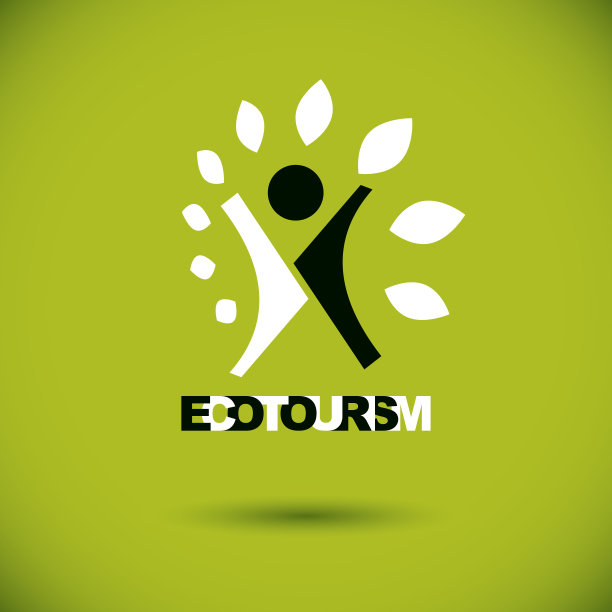 快乐抽象个体的向量插图与举起的手。生态旅游概念的图标。健康和和谐的象征象征。图片下载