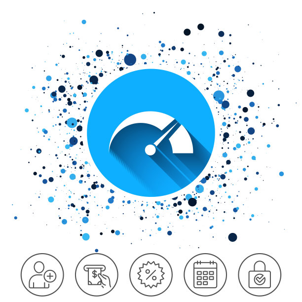 转速表标志图标。转速计的象征。图片下载