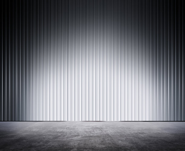 街道上的现代金属栅栏图片下载