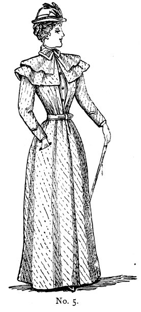 19世纪女士高领羊腿袖上衣的时尚盘;维多利亚时代的服装和最新时装1893年图片下载