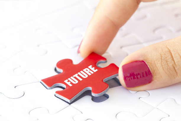 未来的概念与拼图。图片下载