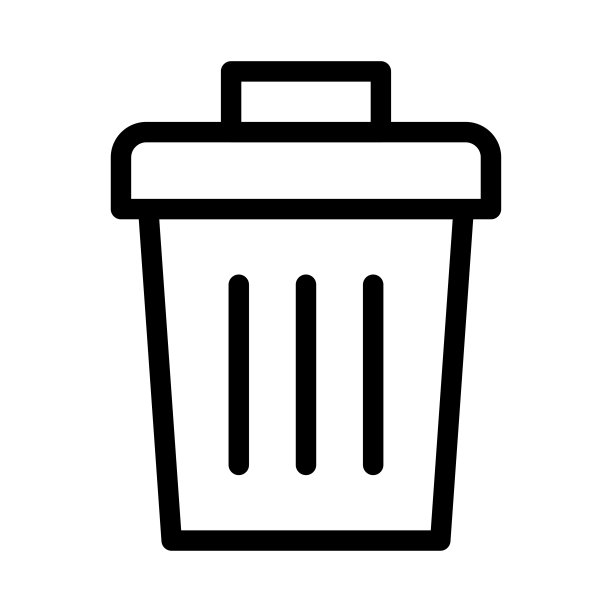 删除细线矢量图标图片下载