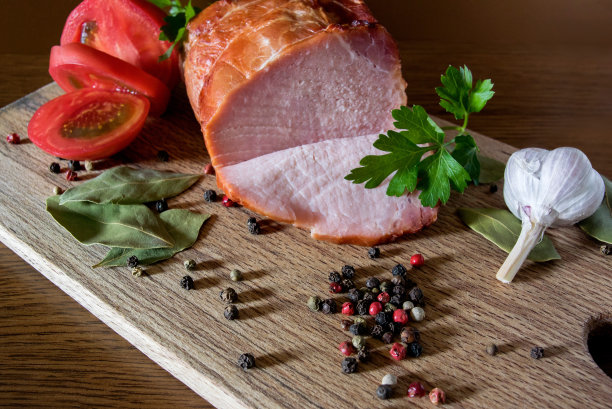 辣椒蒜熏猪肉图片下载