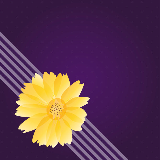 西方紫色贺卡模板图片下载