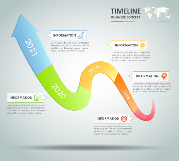 设计模板业务概念信息图模板可以用于工作流布局，图表，数字选项，时间线或里程碑项目。图片下载
