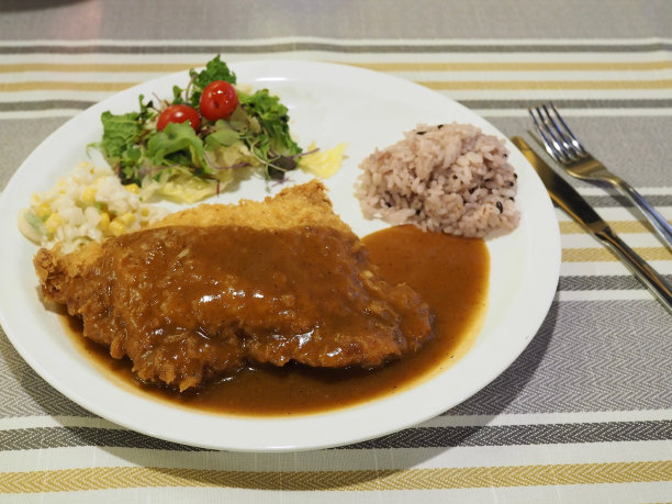 甘薯慕斯芝士猪排图片下载