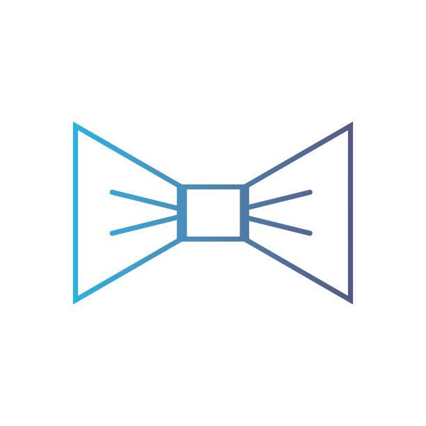 线条优美的蝴蝶结风格装饰设计图片下载