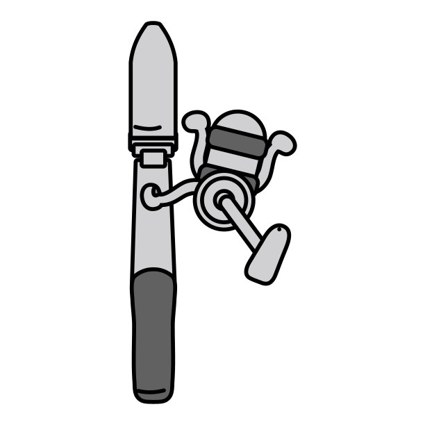 旋转卷轴，以垂钓消遣为对象图片下载