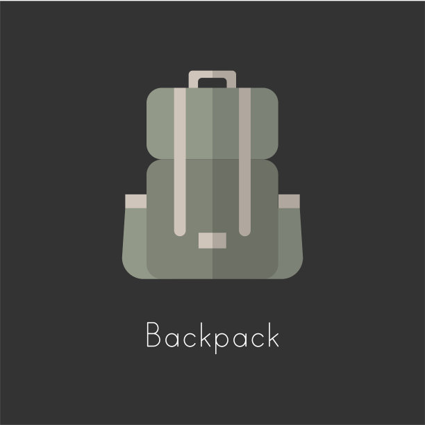 插图绘画风格的露营图标收集图片下载