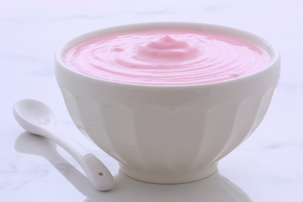 复古希腊草莓酸奶图片下载