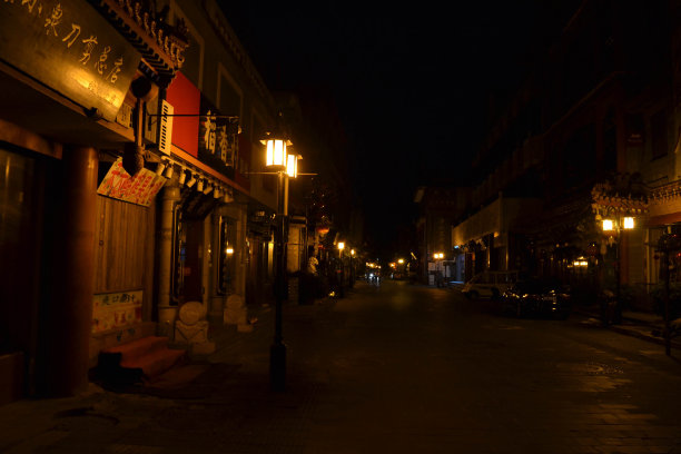 清晨的北京(秦门街附近)图片下载