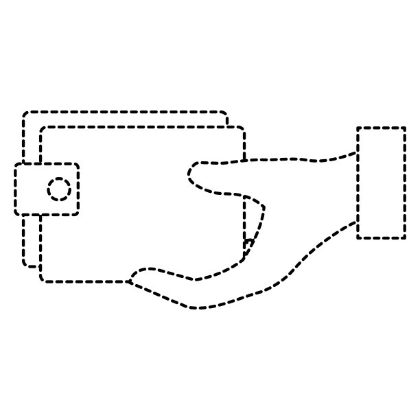 把钱包里的钱和钞票递给人图片下载