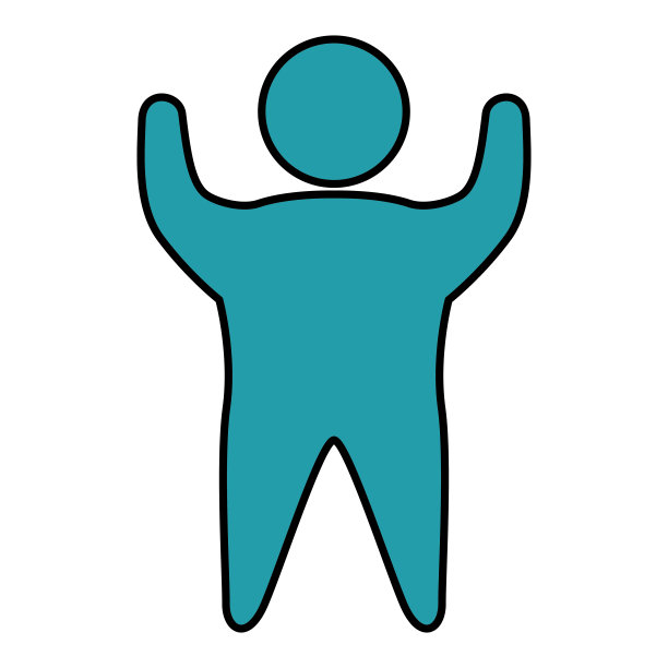 健身剪影人体图标图片下载