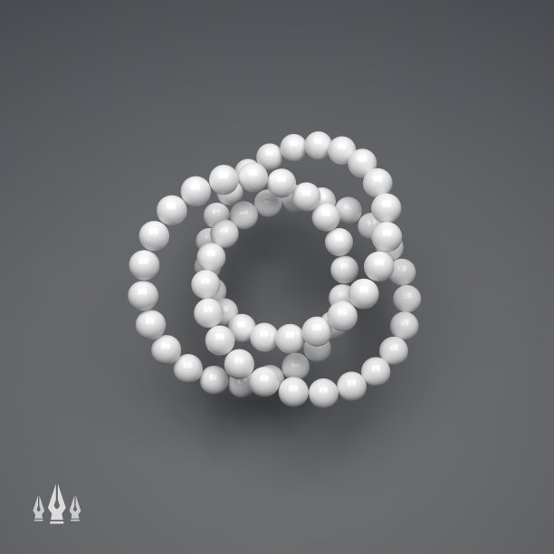 3 d球体组成。向量模板。未来的技术风格。矢量插图为网页设计，技术，市场，网站，商业演示。艺术设计元素。图片下载