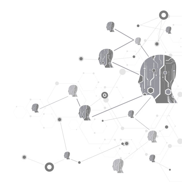 抽象未来技术头素材图片