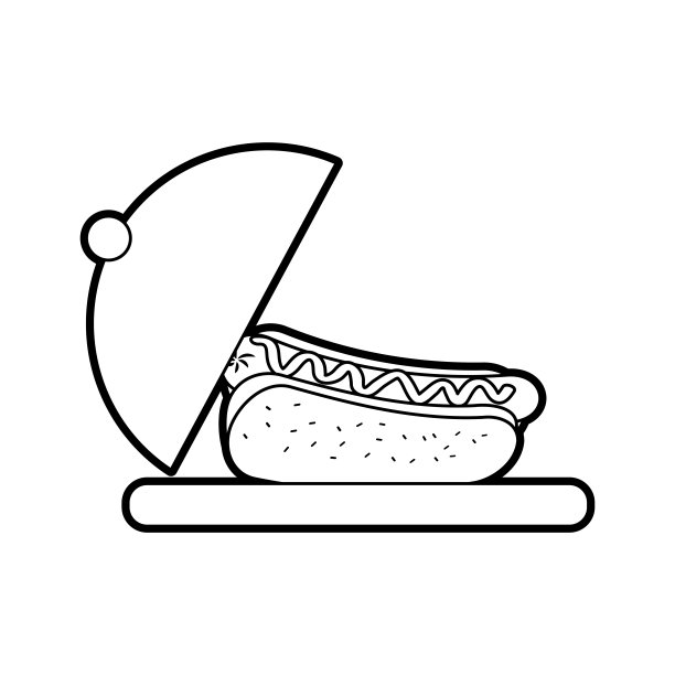 快餐，热狗，香肠和芥末晚餐图片下载