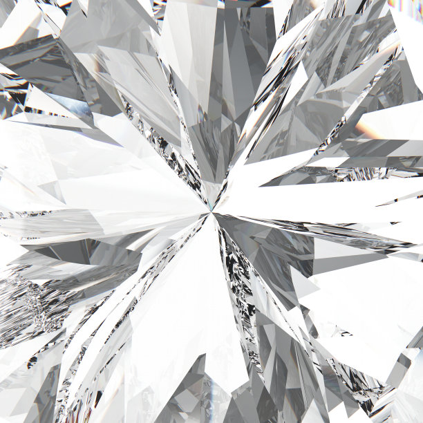 3D插图缩放微距宝石昂贵的珠宝钻石图片下载