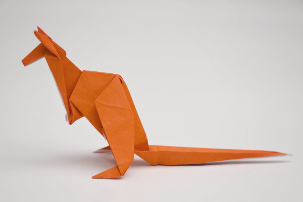 袋鼠折纸素材图片