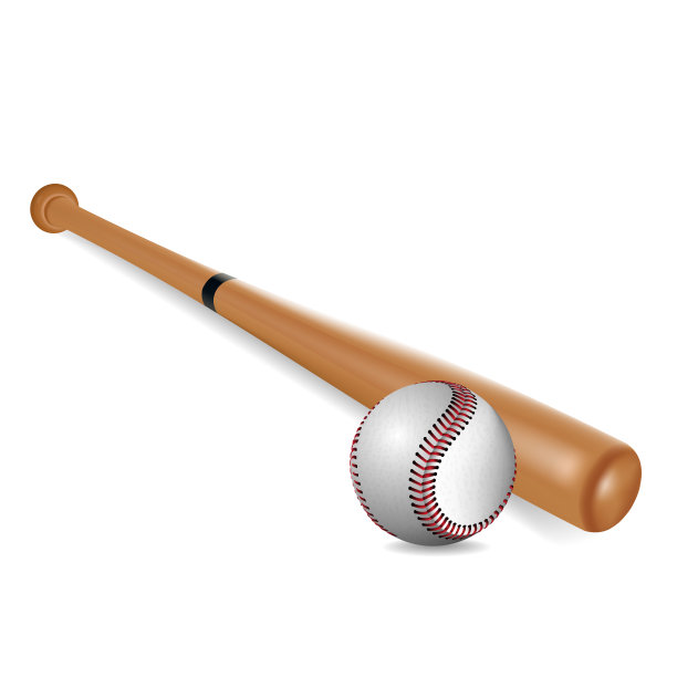 棒球孤立的白色背景。矢量插图。图片下载