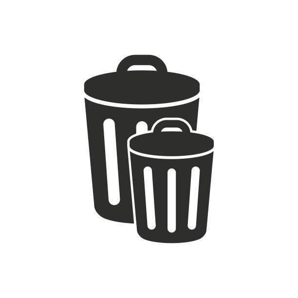 垃圾桶矢量图标图片下载