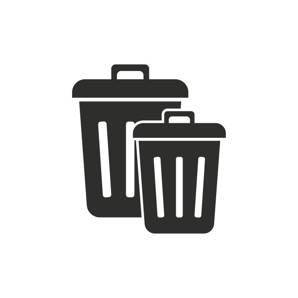 垃圾桶矢量图标图片下载