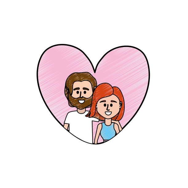 结合在一起的心设计图片下载