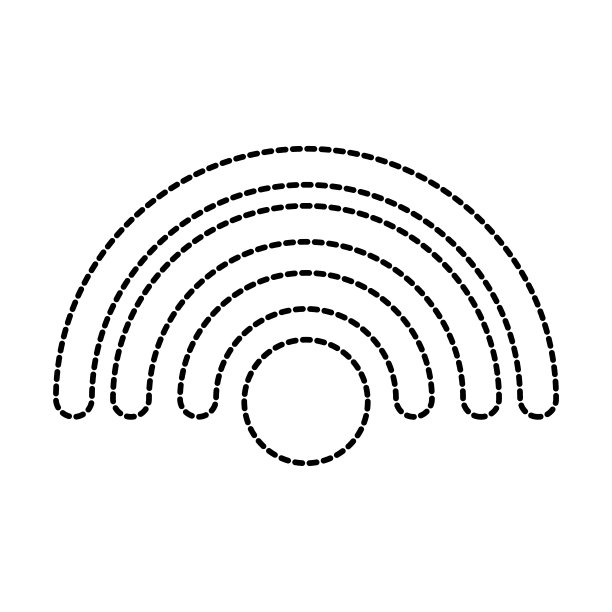 Wifi网络连接信号数字图标图片下载