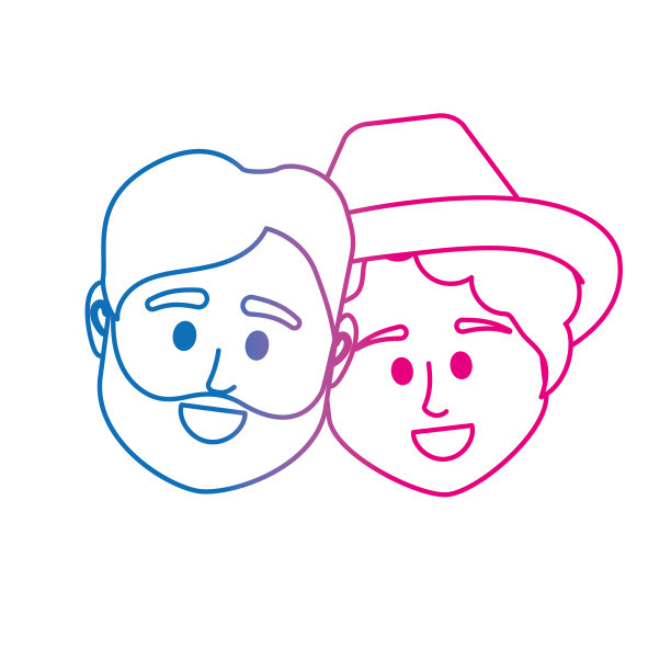 线夫妇头一起的发型设计图片下载