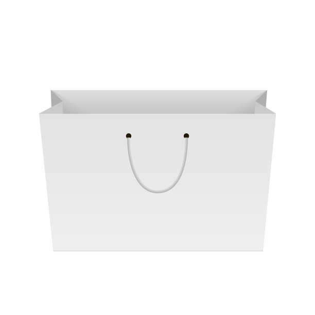 购物纸袋空白。模拟你的设计。矢量。图片下载