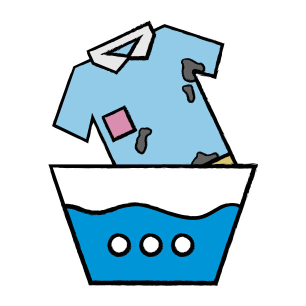 用水浸泡的脏t恤图片下载