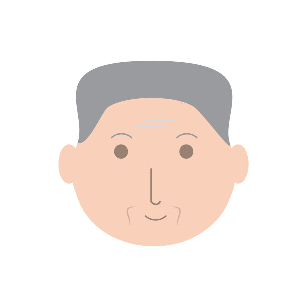 年轻人头部矢量插图图片下载