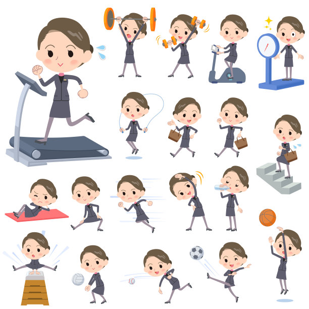 美容工作人员女士&运动和锻炼图片下载