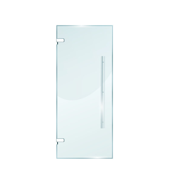 玻璃门隔离在透明背景上。矢量图图片下载