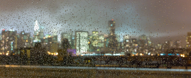 潮湿多雾的纽约市图片下载