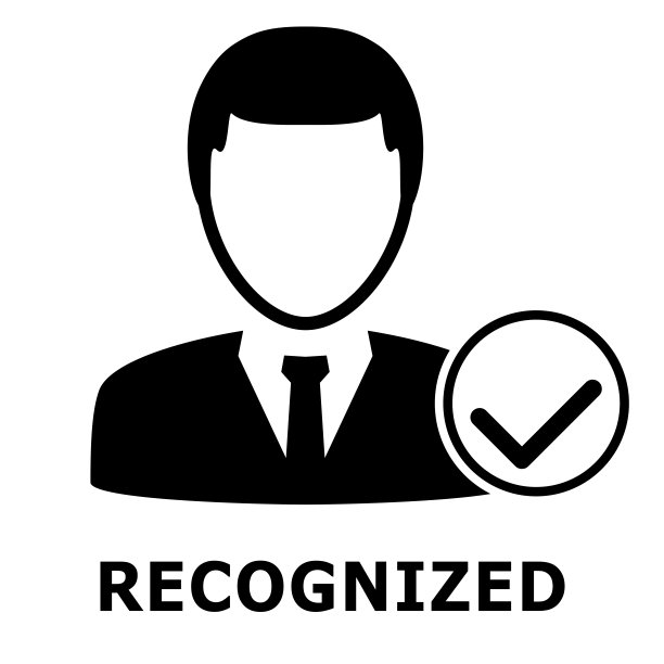 生物统计的识别。人脸识别。简单的图标。图片下载