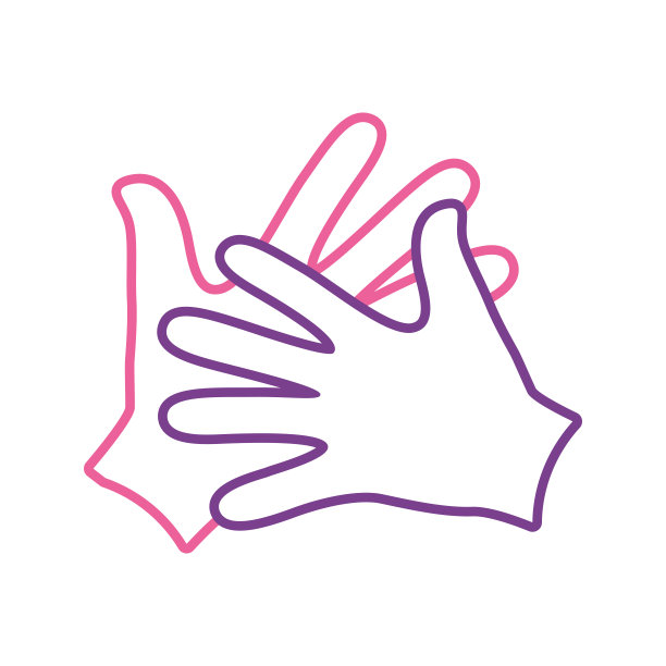 象形文字手矢量插图图片下载