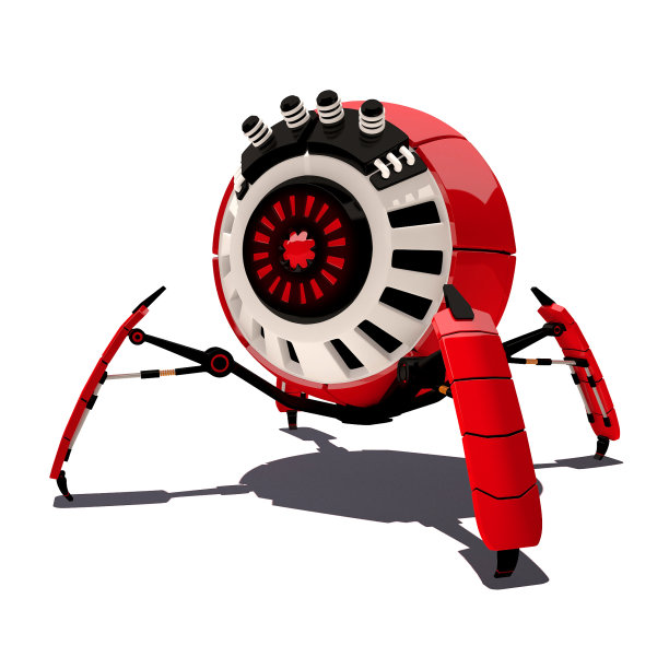 机器人球臂孤立在白色背景上图片下载