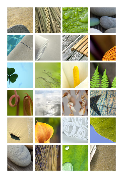 温泉拼贴的元素图片下载