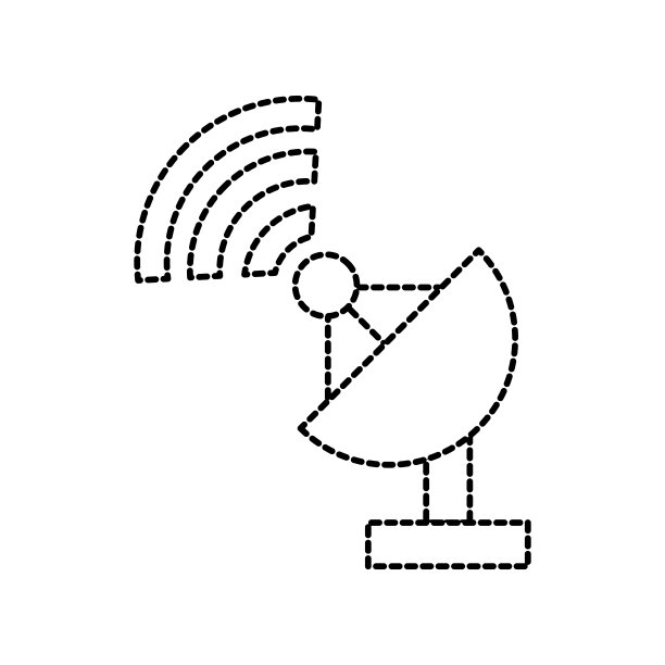 卫星天线碟形雷达设备设备图标图片下载