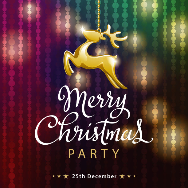 驯鹿圣诞晚会图片下载