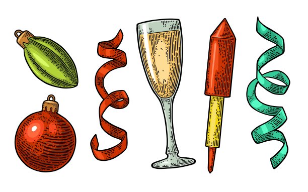 圣诞快乐，新年快乐。图片下载