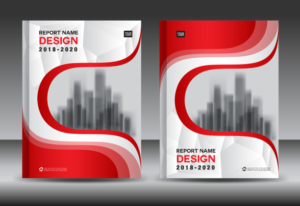年度报告封面，商业宣传单模板，红封面设计，书籍封面，杂志，广告，信息图向量，商业宣传单模板，广告，信息图向量图片下载