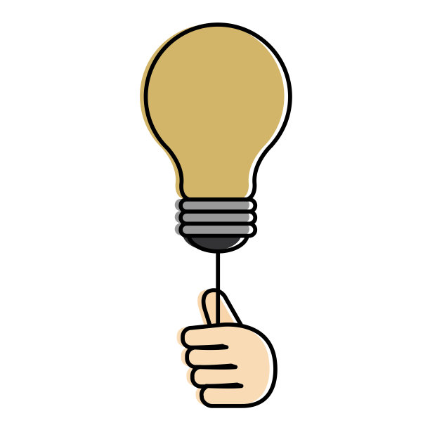 把手放在灯泡上图片下载