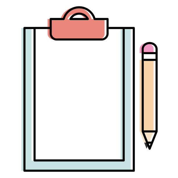 带铅笔的剪贴板文件图片下载