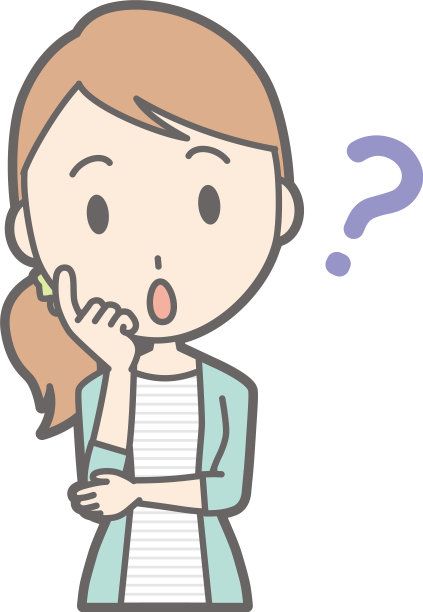 穿着条纹衣服的年轻女性考虑的插图图片下载