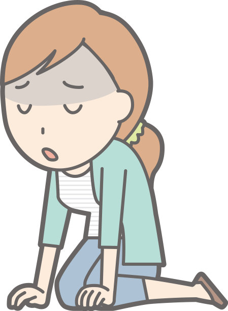 一个穿着条纹衣服的震惊的年轻女人的插图图片下载