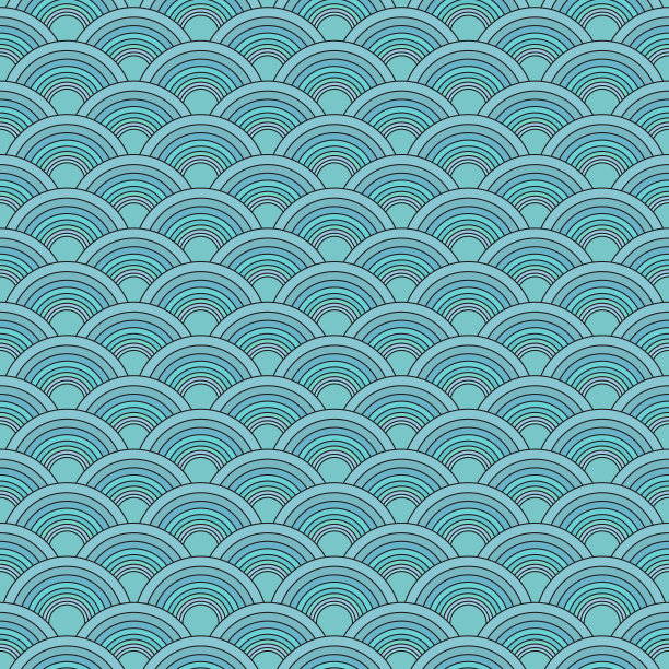 蓝色柔软的鱼鳞片素材图片